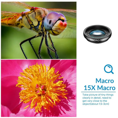 10 in 1 Mobile Phone Lens Kit 22X Telephoto Fisheye Lens Wide Angle Macro Lens+Cpl Star Flow Filters for All Smartphones