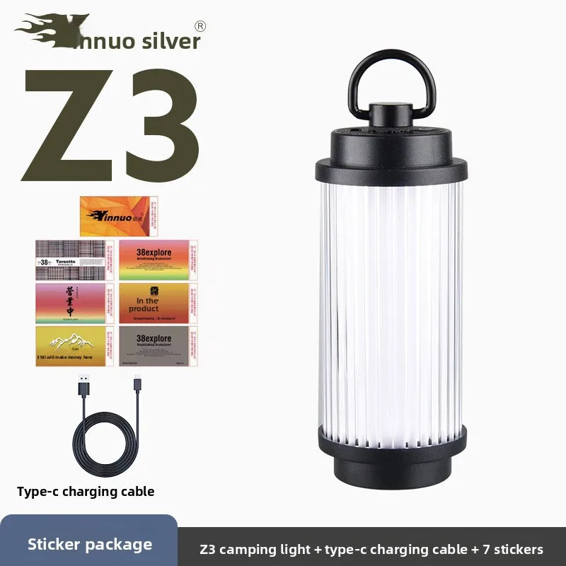 New 38-KT 38 Light 38 Explore USB Rechargeable Camping Lanterns Outdoor Tent Lamp Powerful Mini LED Flashlights Camp Light